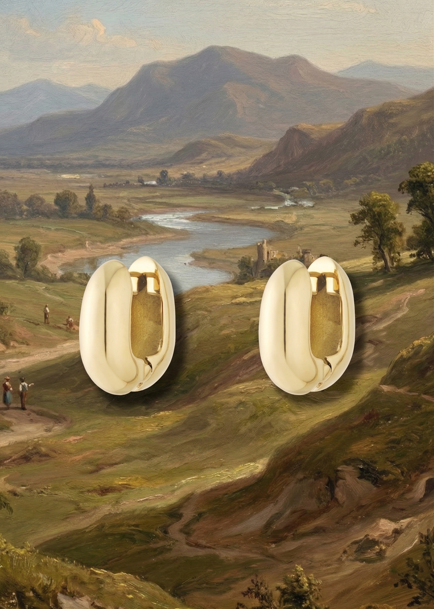 Squared Hoop Earrings